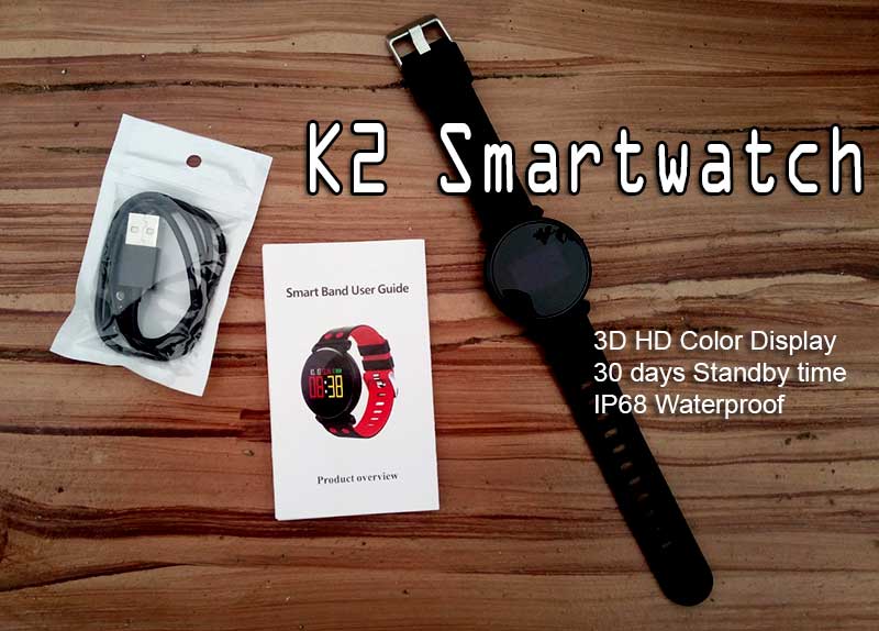 K2 Smartwatch – Sportlich trendige erschwingliche Smartwatch