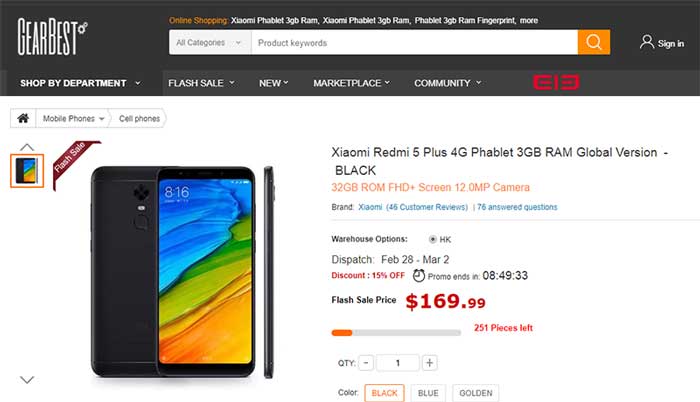 Xiaomi Redmi 5 Plus und Redmi 4A für begrenzte Zeit im Angebot