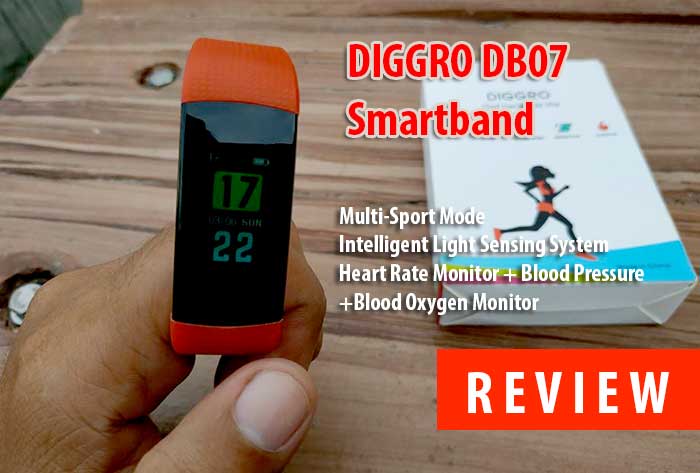 [Rezension] Diggro DB07 Fitness Tracker –Ein Smartband mit HRM + BPM
