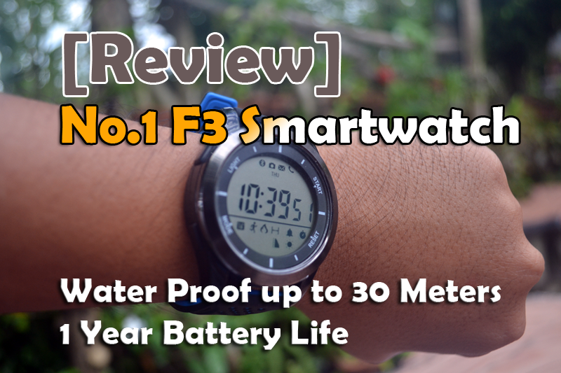 [Rezension] No.1 F3 Smartwatch – Erstaunliche 1 Jahr Batterielebensdauer