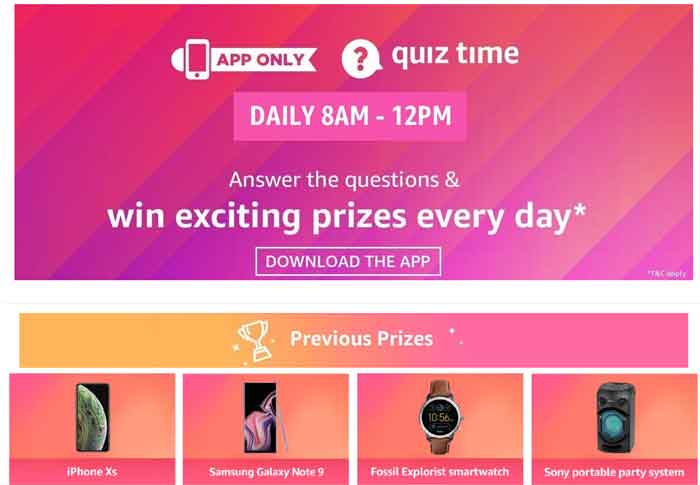 Amazon-Quiz-Wettbewerb