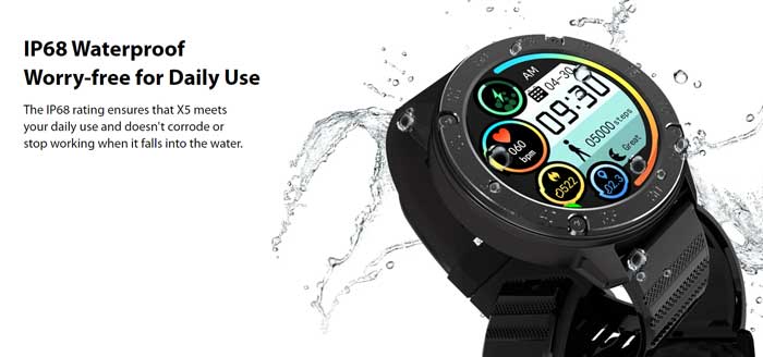Blackview X5 Smartwatch – Langlebige sportliche Smartwatch