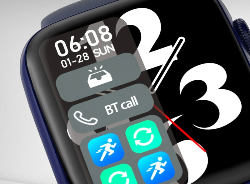 DT100-Smartwatch-Menüs