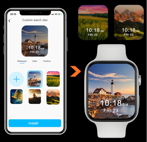 FK88-Smartwatch-Zifferblätter