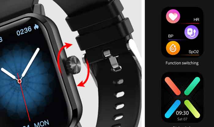 HW23-Smartwatch-Kronen-Knopf-Funktion