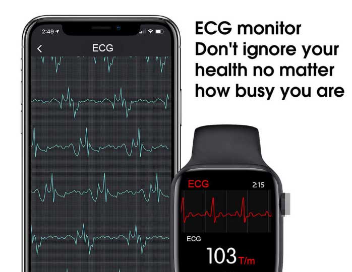 EKG-Monitor-für-IWO-W46-Smartwatch