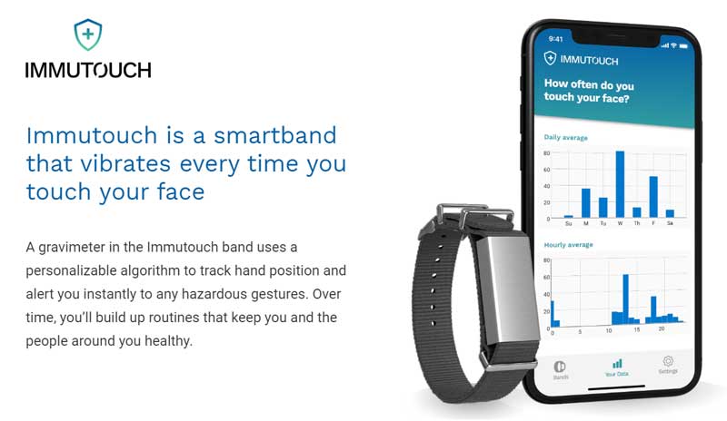 Immutouch Smartband – tragbar zur Bekämpfung des Corona-Virus