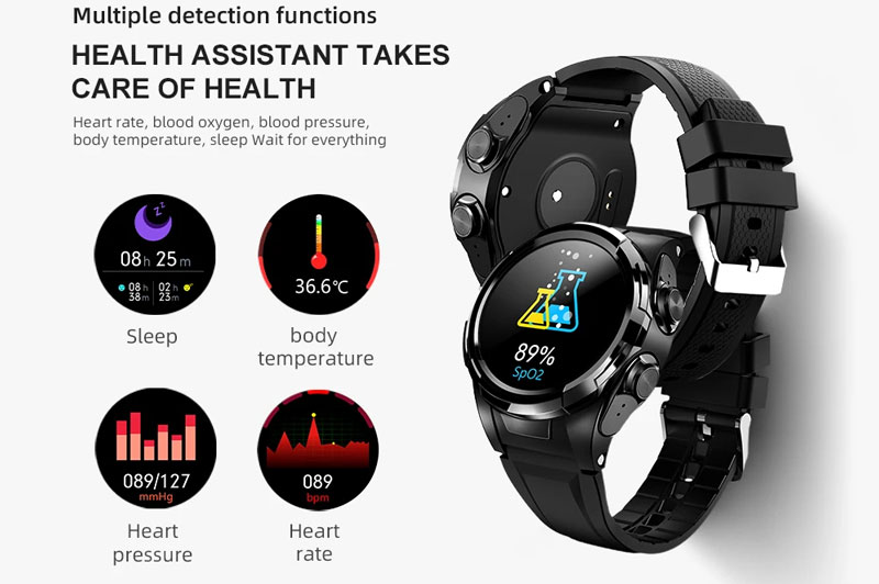 Keyo S2 Smartwatch – Ein tragbares Gerät mit integrierten Ohrhörern