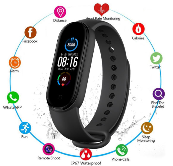 M5-SMartband-Features