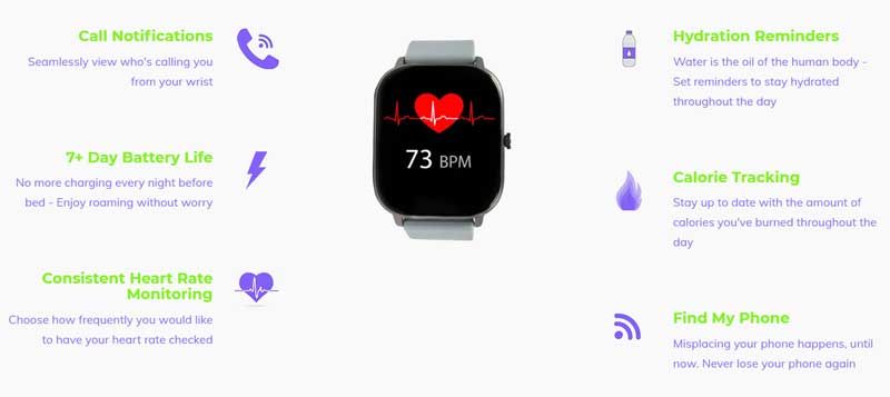 NDUR Smartwatch – Sportlich, Trendy – Funktionsüberblick
