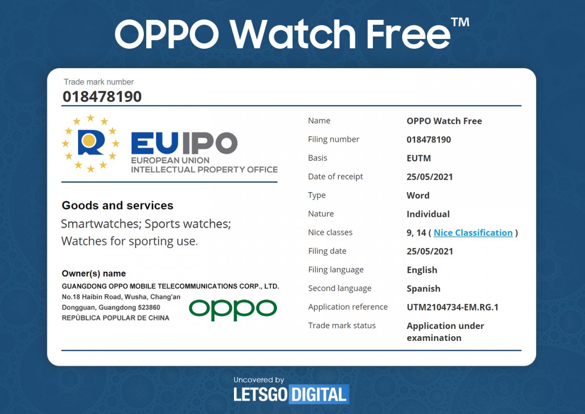 Oppo Watch FREE – Könnte eine Sportuhr mit Wear OS sein