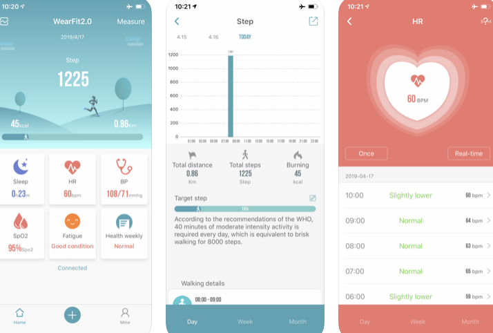 WearFit 2.0-App für iOS