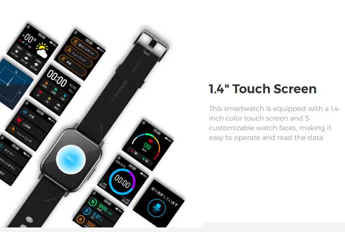 Soundpeats-Smartwatch-Modell-1-Anzeige