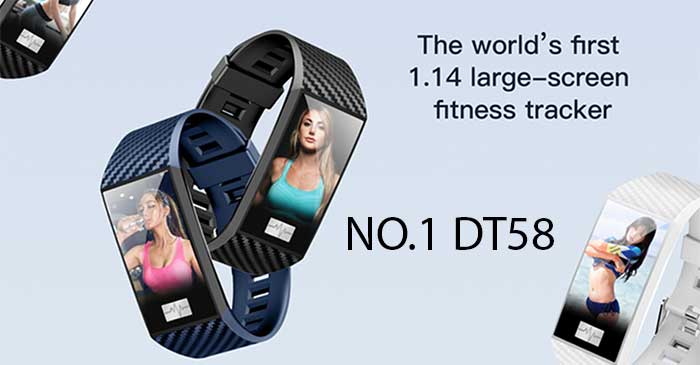 DT No.1 DT58 Der weltweit erste Fitness-Tracker mit großem Bildschirm