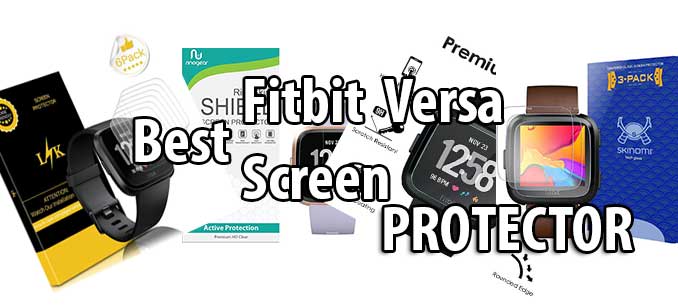 Beste Fitbit Versa Displayschutzfolie – gehärtetes Glas und Film