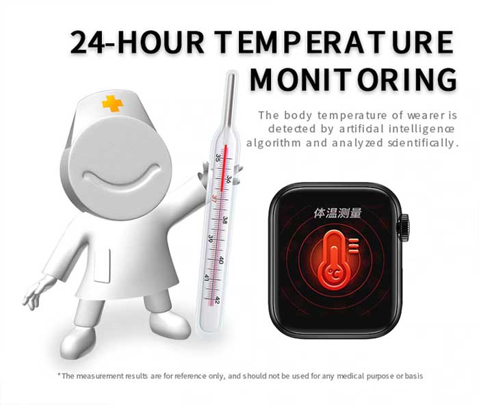 Smartwatch mit Thermometer