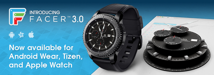 Laden Sie die Facer-Zifferblatt-App für Gear S3 herunter