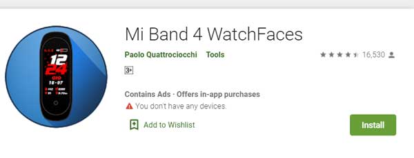 Mi Band 4 Zifferblätter von Paolo Quattrociocchi