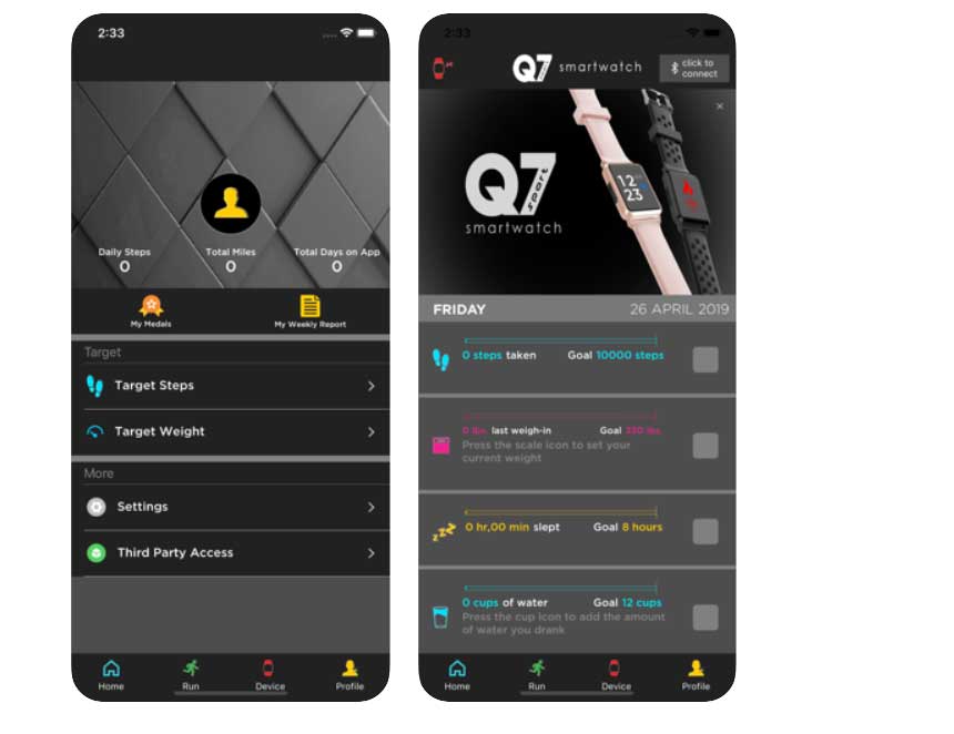 Q7 Sport-Smartwatch-App