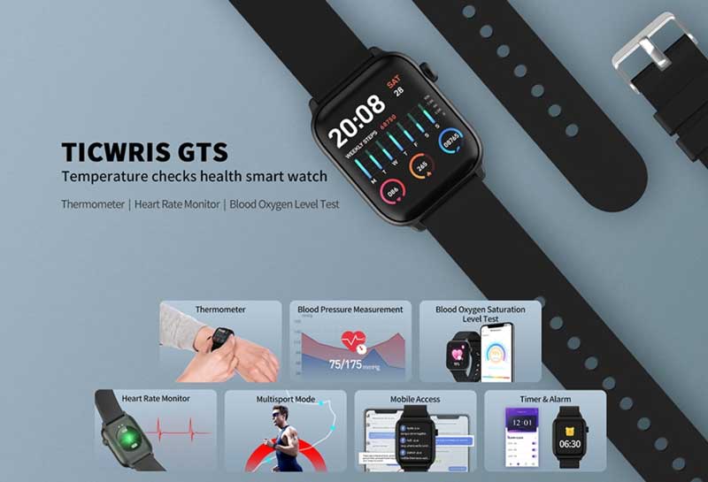 [ANGEBOT] TICWRIS GTS Smartwatch kostet nur 24,99 $