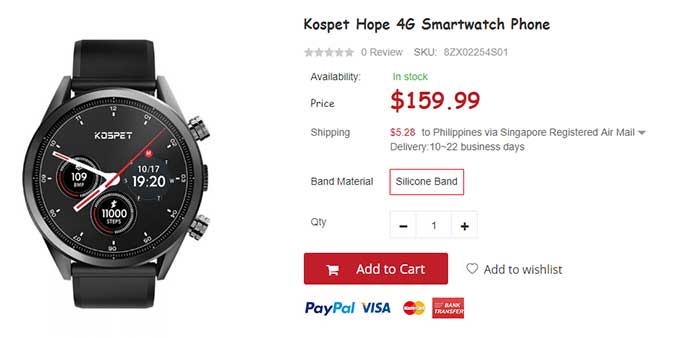 KOSPET HOPE Smartwatch-Telefon -Gutscheincode