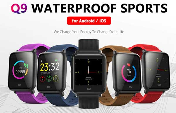 Q9 Wasserdichte Sport-Smartwatch – Gutscheincode